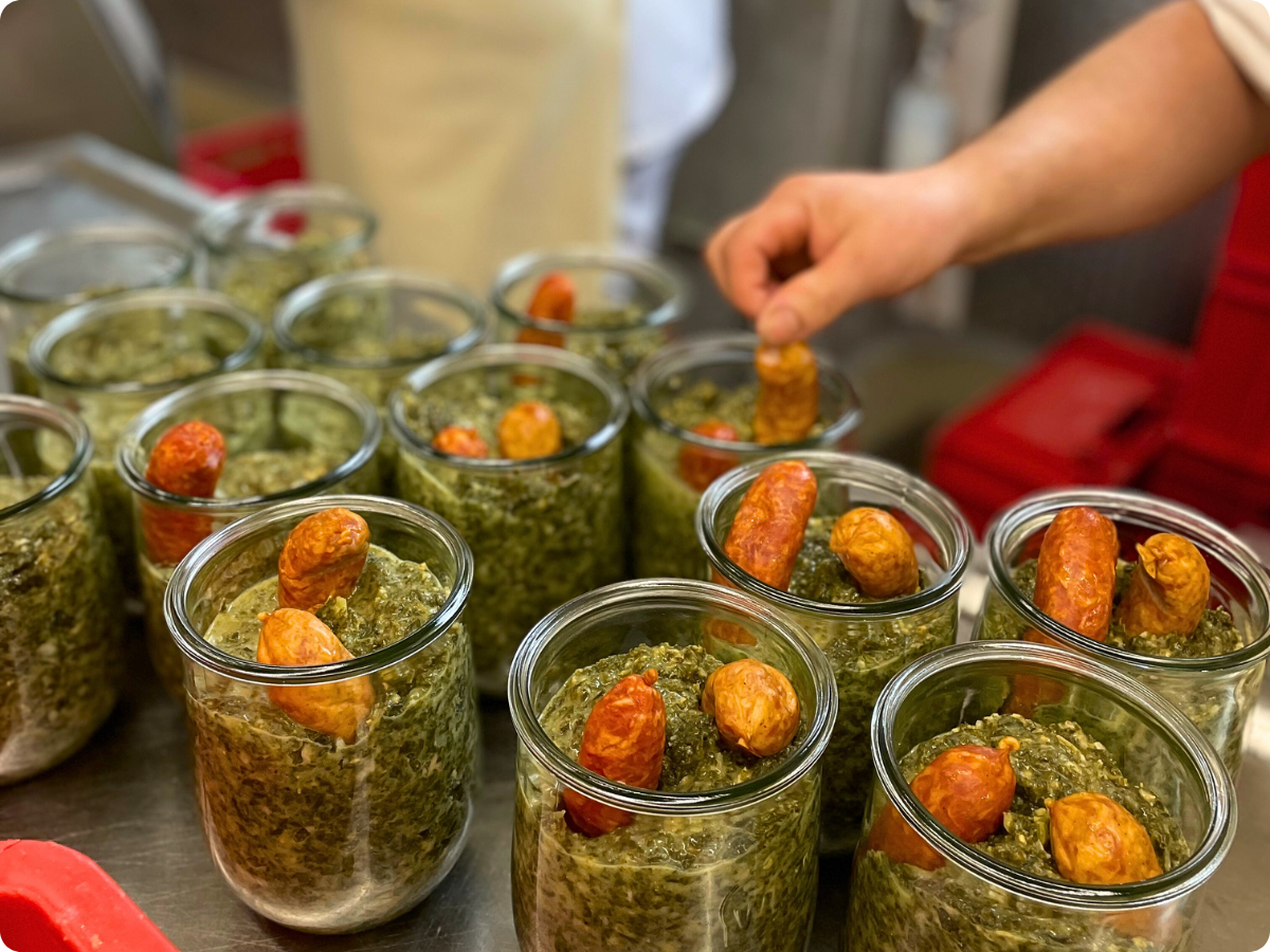 Grünkohl und Oldenburger Pinkel kaufen | Meerpohl Grünkohl und Oldenburger Pinkel kaufen | Meerpohl